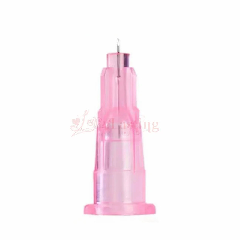 100PCS/Box 34G 1.5mm 2.5mm 4mm 8mm Tattoo Needle Transparent Syringe Non toxic Needle Small Tooth Rinse Parts 241202