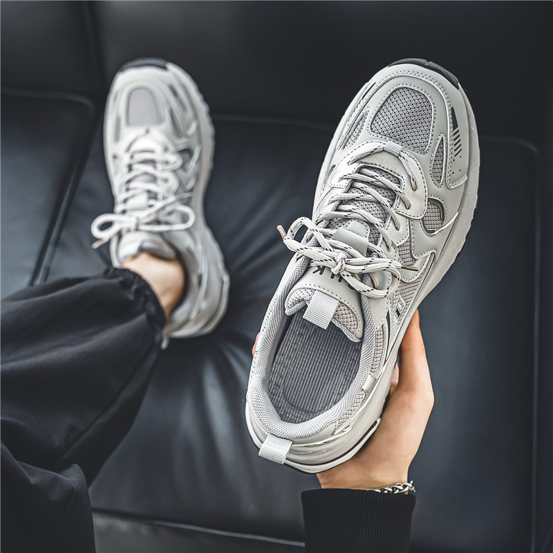 2024 Men's Mesh Breathable Running Sneakers Anti-slip, Versatile Sports Shoes | Black/Grey/Beige