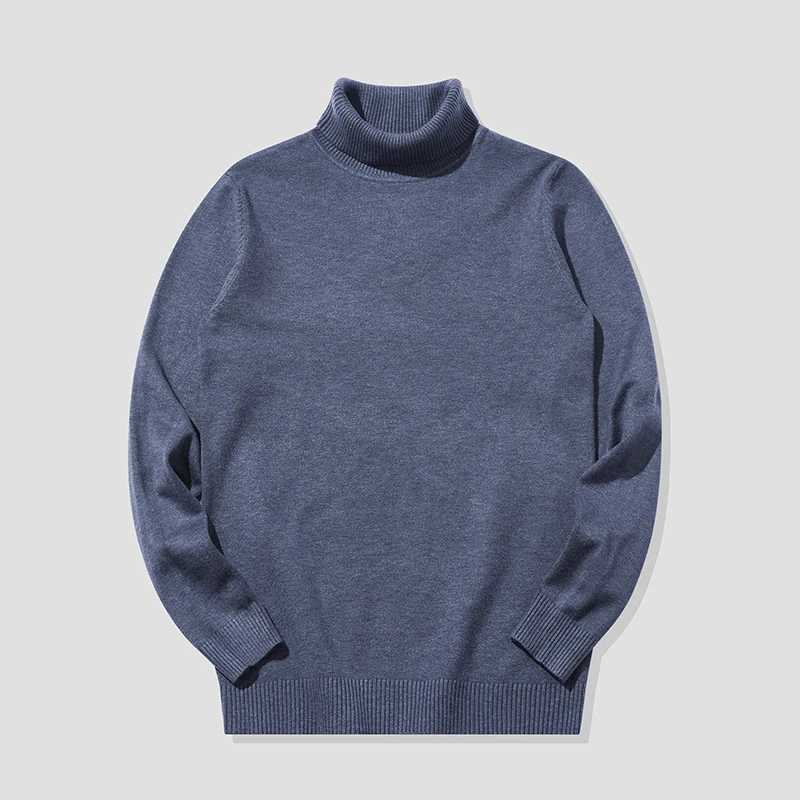 HIQOR 0 Color Mens Turtle Neck Sweater Mens Knitted Pulling Rolleneck Knitted Warm Mens Jumper Ultra Thin Casual Sweater W2411111