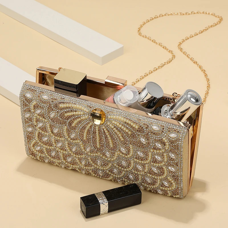 Wedding Evening Purse Diamond Hand Bag Women Crystal Party Bridal Clutch Rhinestone Dinner Handbag For Women 241112