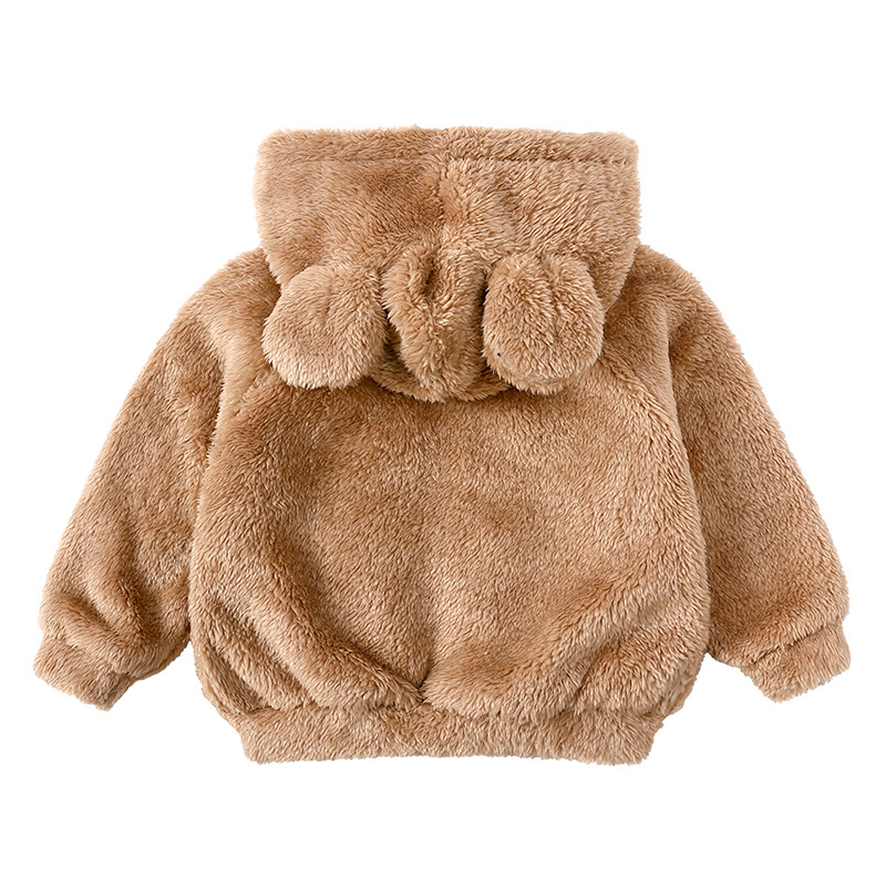 Kids Girls Clothes Coat Winter Hoodies Jacket Thick Velvet Top Sweatshirt Toddler Boys Children's clothing Outfits