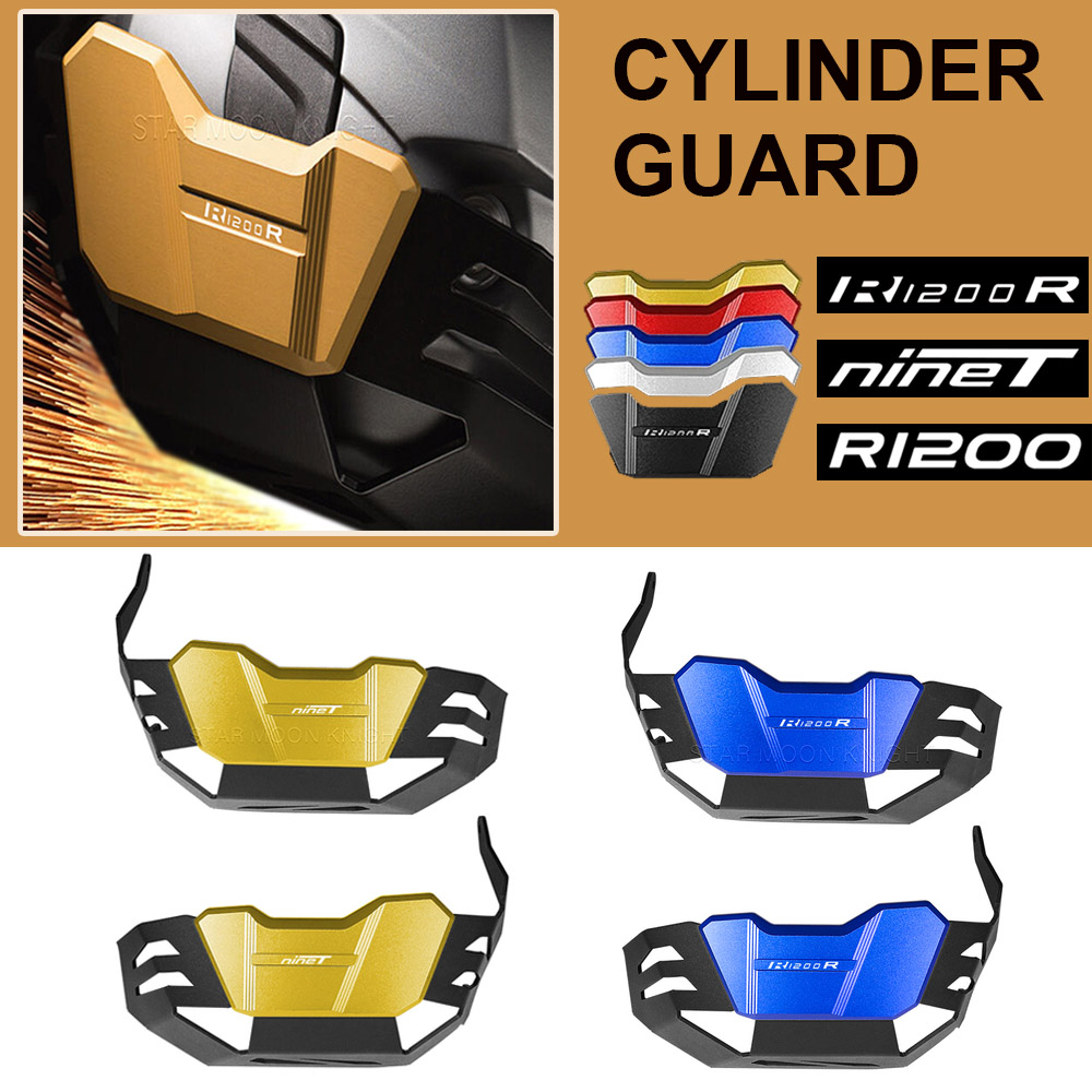 Protectores de culata negros para R1200R R1200GS R 1200 GS R RnineT R nineT, cubierta protectora de motor de motocicleta 01d0a