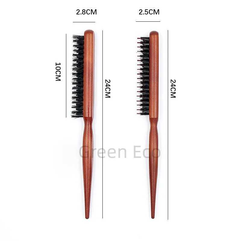 Hair styling tool set - slim line comb professional salon teasing brush W241112