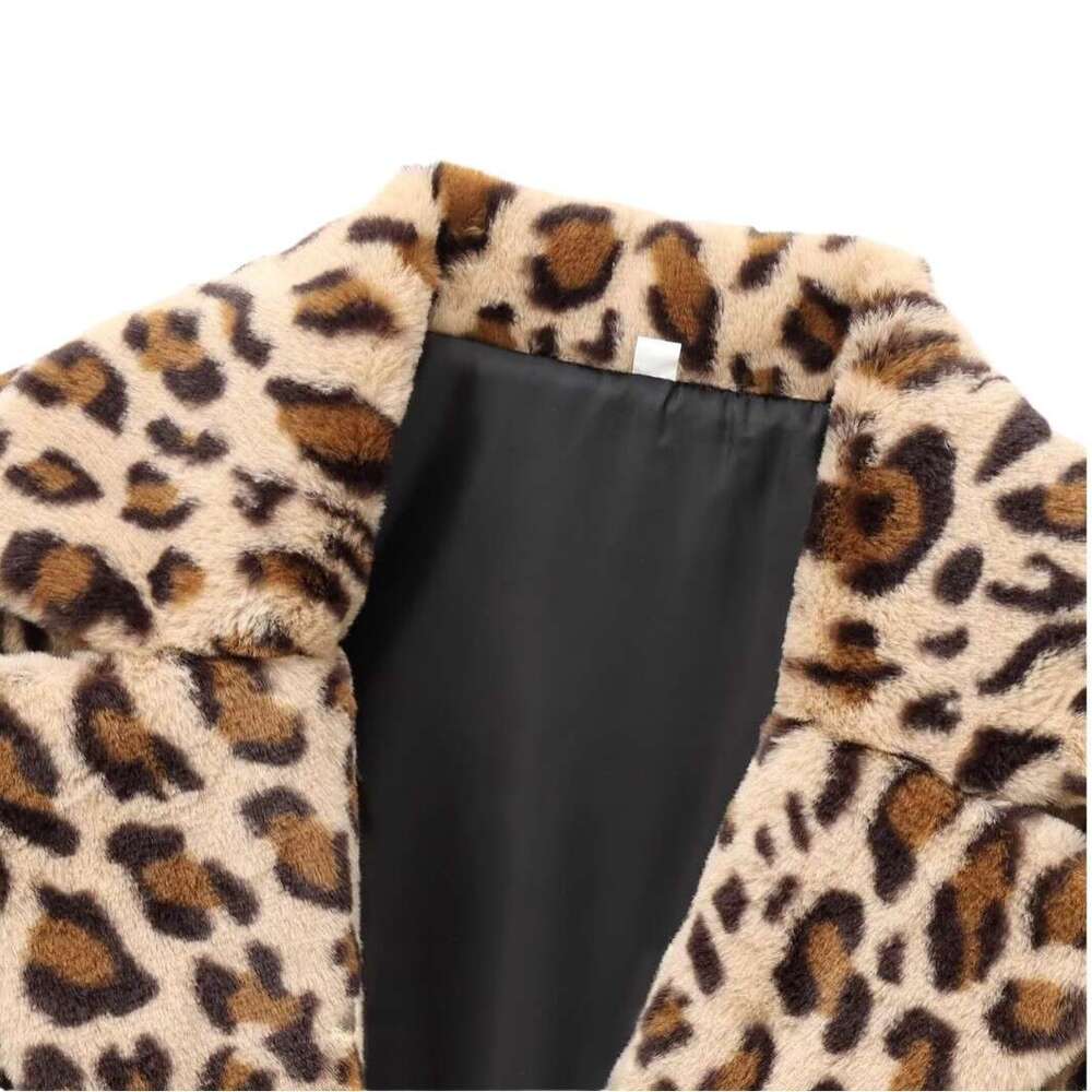 shanshi fur coat women Leopard print fur coat for women