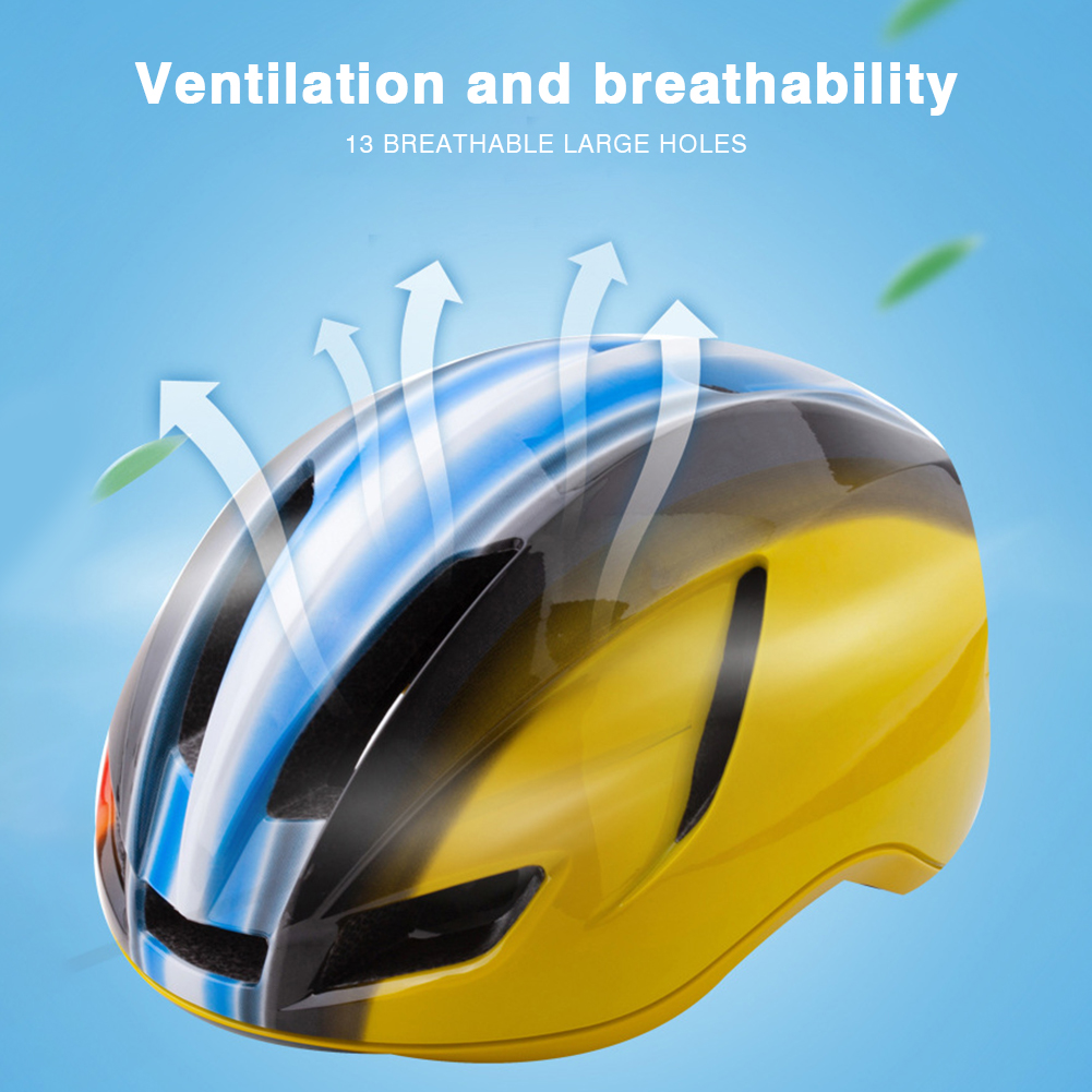 Lightweight Bike Helmet Man Women Safety Helmet Outdoor Motorcycle Off-road Helmet with Rechargeable Tail Light 3d137