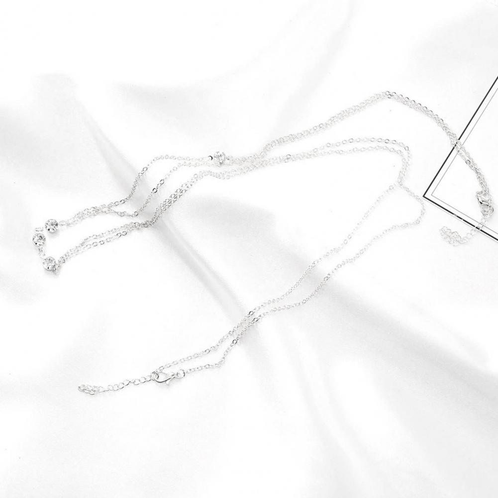 Bikini Body Chain Attractive Women Cross Bikini Chest Body Chain Geometric Bikini Belly Chain