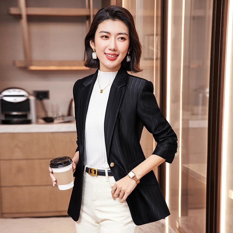 AIyssa professional long sleeved womens clothing unique temperature makes you stand out autumn and winter fashion 241111