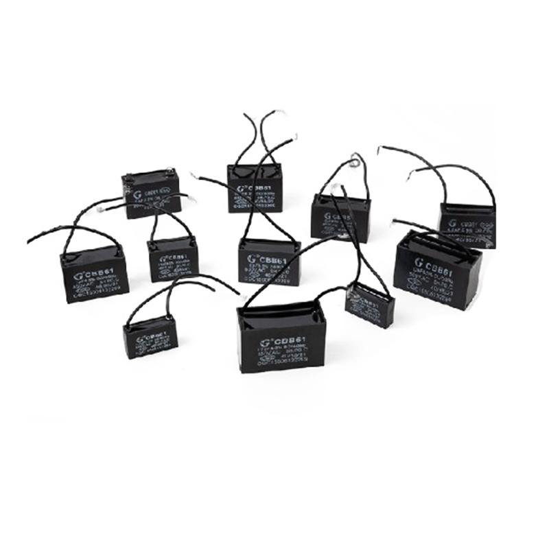 CBB61 Capacitors 1UF 1.2UF 1.5UF 2UF 3UF 4UF 5UF 8UF 10UF 12UF 18UF 450V AC Metallized Capacitor For Motor Start-up Ceiling Fan