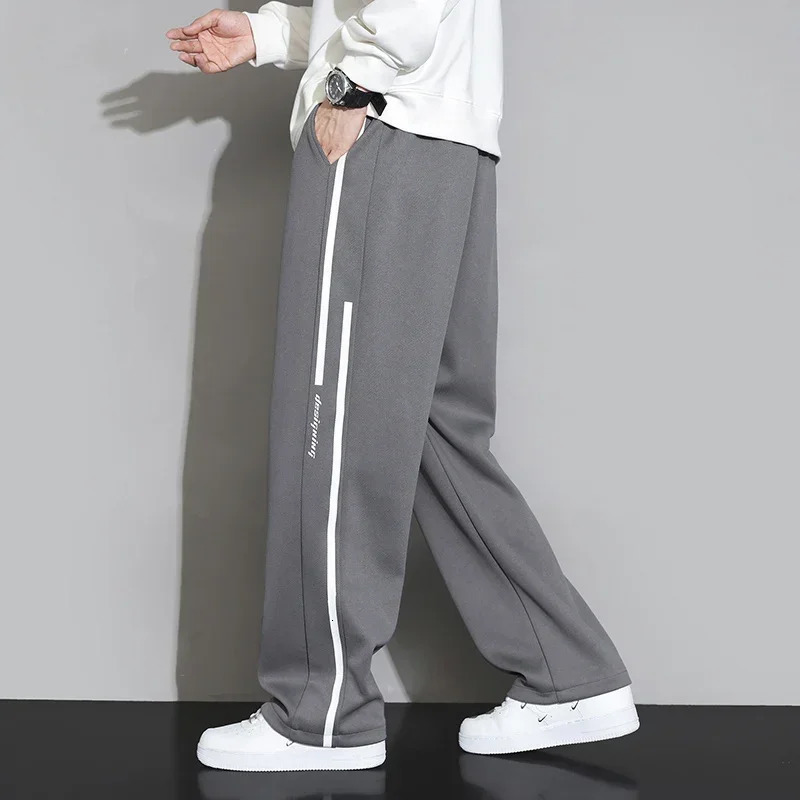 Sweatpants Men Baggy Joggers Wide Leg Pants Neutral Breathable Loose Outdoor Trousers Fashion n Jogging 241112