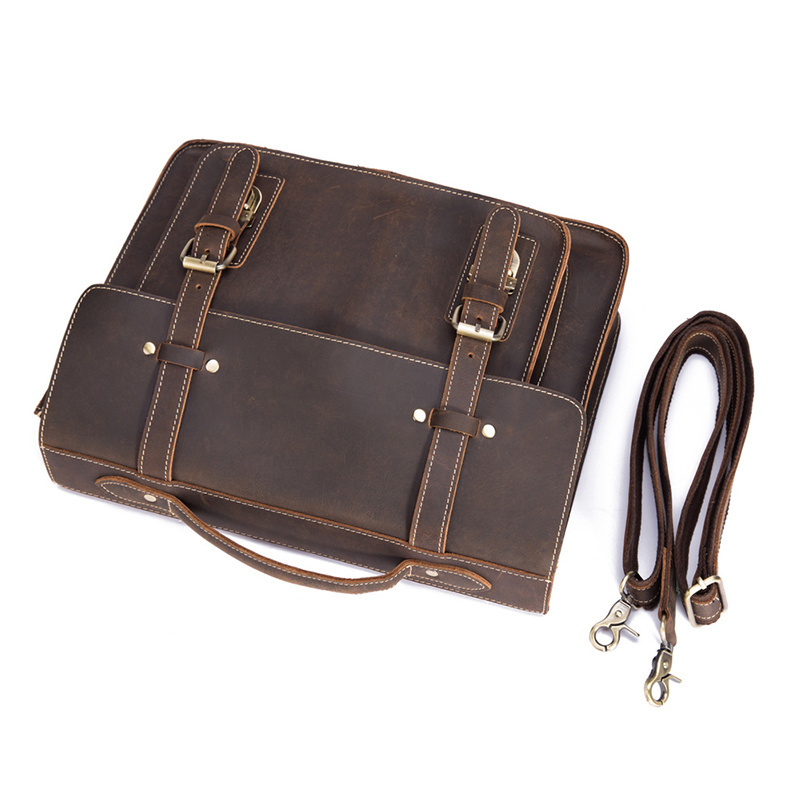 Leather Newsbirds Men's Shoulder Bag Genuine Messenger Crossbody For Men Male Working Tote Ipad fe80a