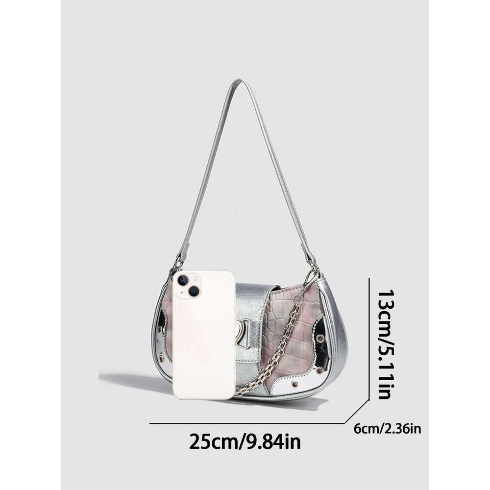 2024 new advanced sense original retro chain underarm all-in-one shoulder crossbody small square bag