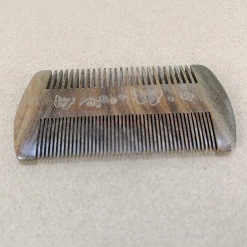 Wooden comb sandalwood comb scraping head scorpion tooth comb green wood hair W241112