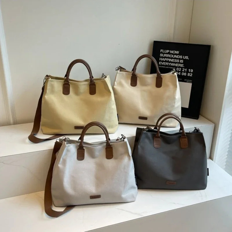 Large capacity canvas shoulder bag selling basic style Communicating Crossbody Bags sewing thread womens handbag 241111