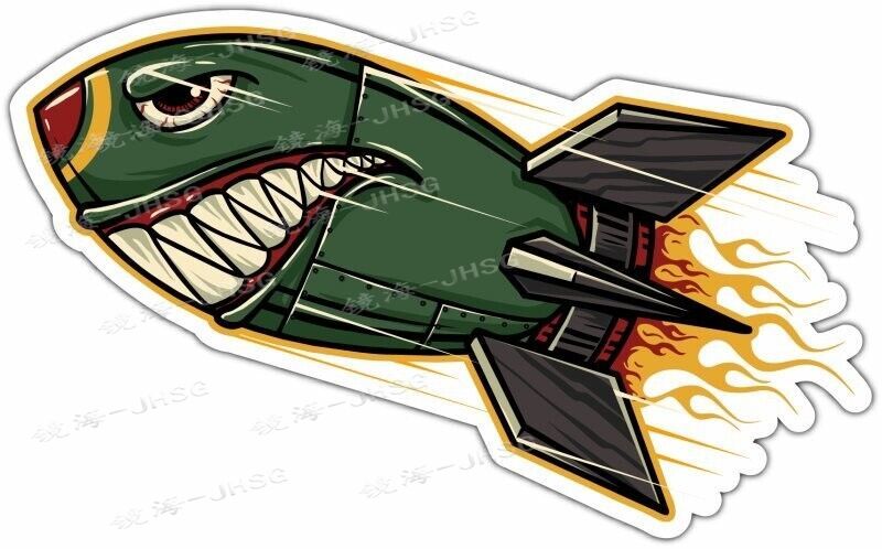 Angry Rocket Halloween Joker Fun Car Decals - Waterproof and Sunscreen PVC