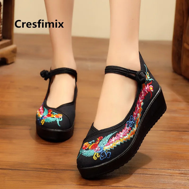 Cresfimix Zapatos de Mujer Womens Retro Comfortable Dance Shoes Womens Plus Size Embryo Flat Shoes Cute Shoes A3577 241111