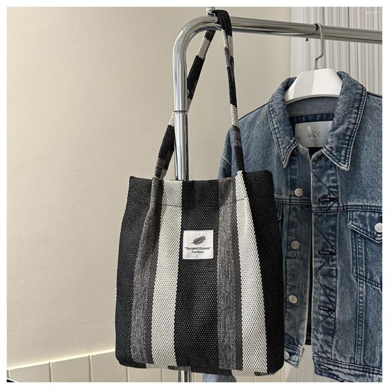 Free Shipping Shoulder Bags Summer For Woman 2024 Stripe Designer Crossbody Shopper Storage Women Casual Canvas Commuter Handbag Designer Bag Luxury B