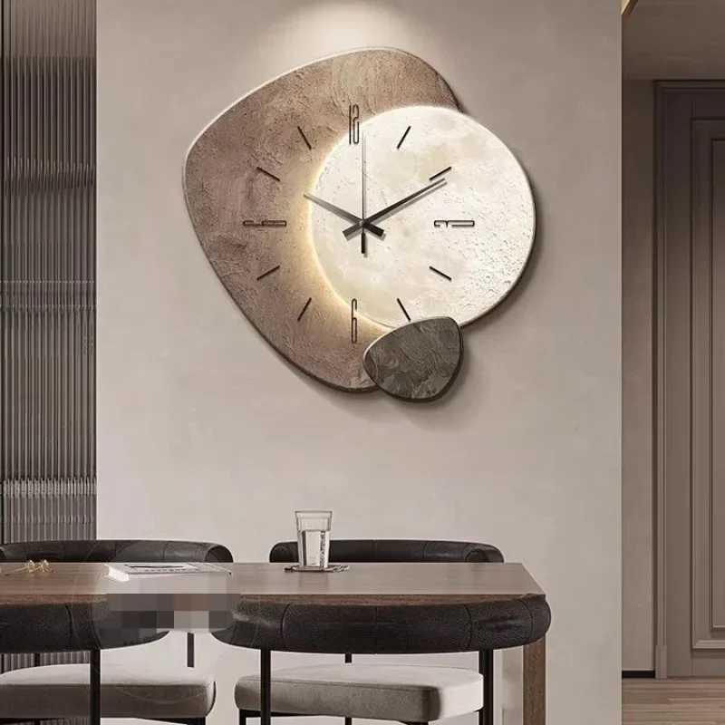 Wall Clocks Creative Unique Clock Living Room Large Modern Art Design Retro Home Decor Painting J241112 H250116