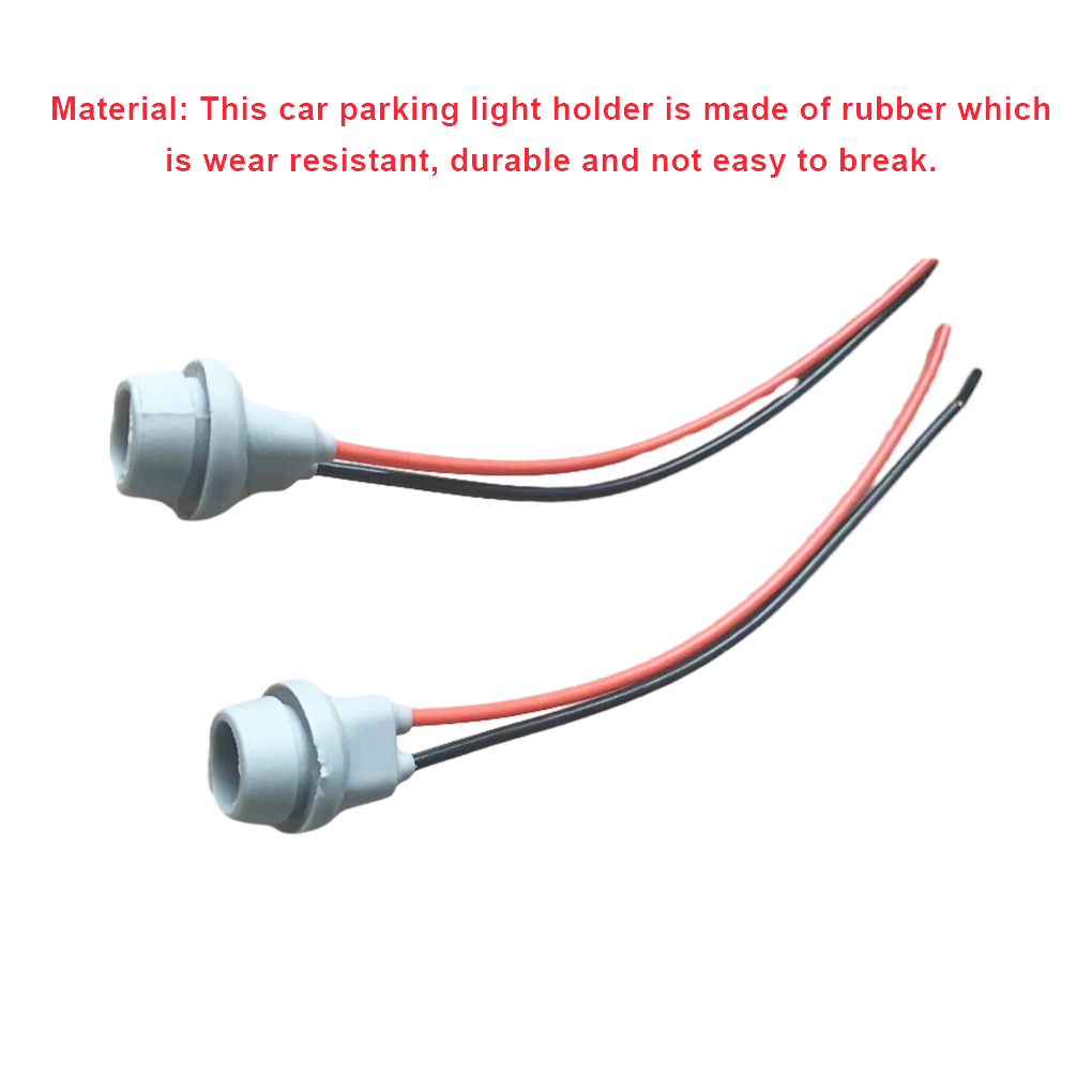 2 Pieces W5W T10 Car Interior Parking Light Socket Base Lamp Holder Brake Lighting Tool Connector Accessory Replacement Part