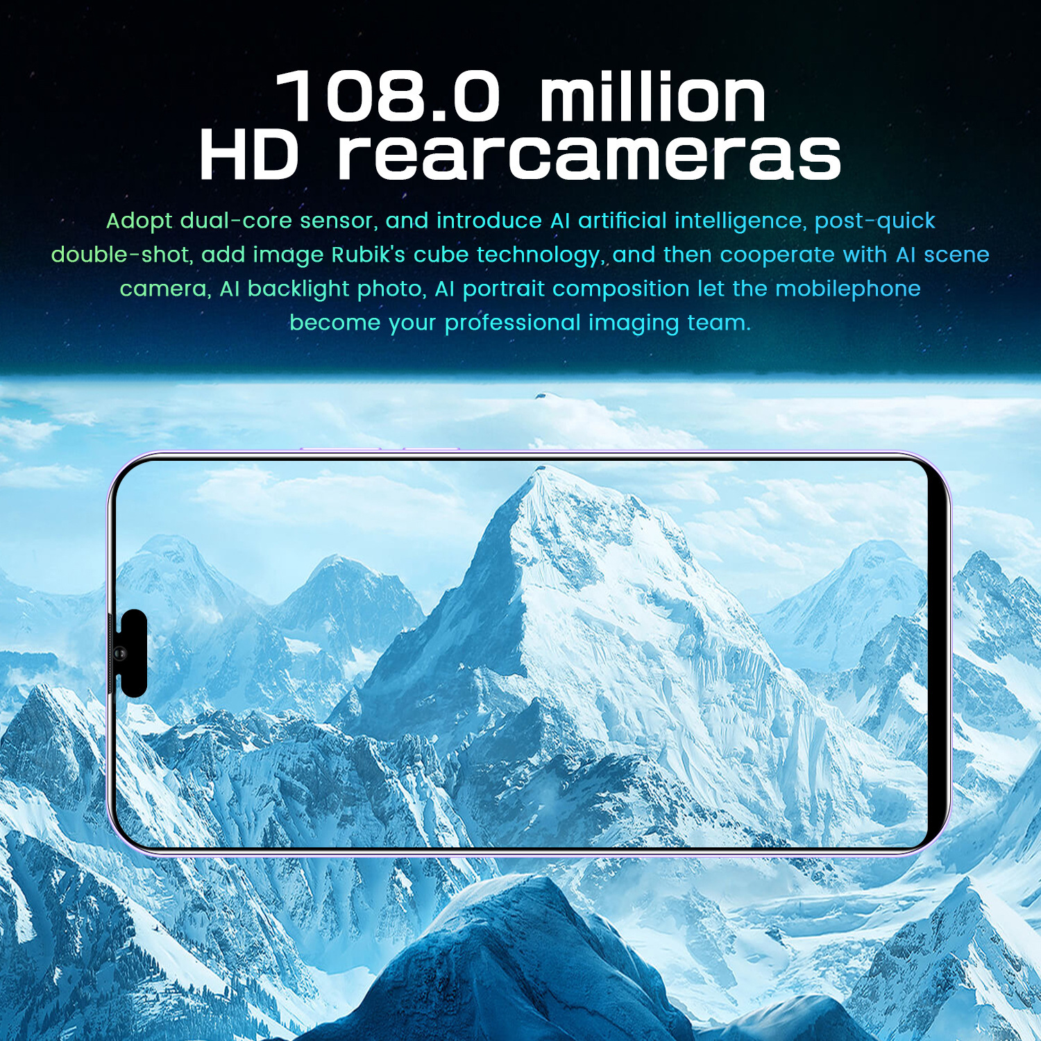 i14 Pro Max Cellphones 6.8-inch HD Screen 12 Phone Qualcomm 888 CPU,16GB+1TB Android Phone,48MP+108MP Camera Pixels 8000mAh Battery 5G Dual SIM Card