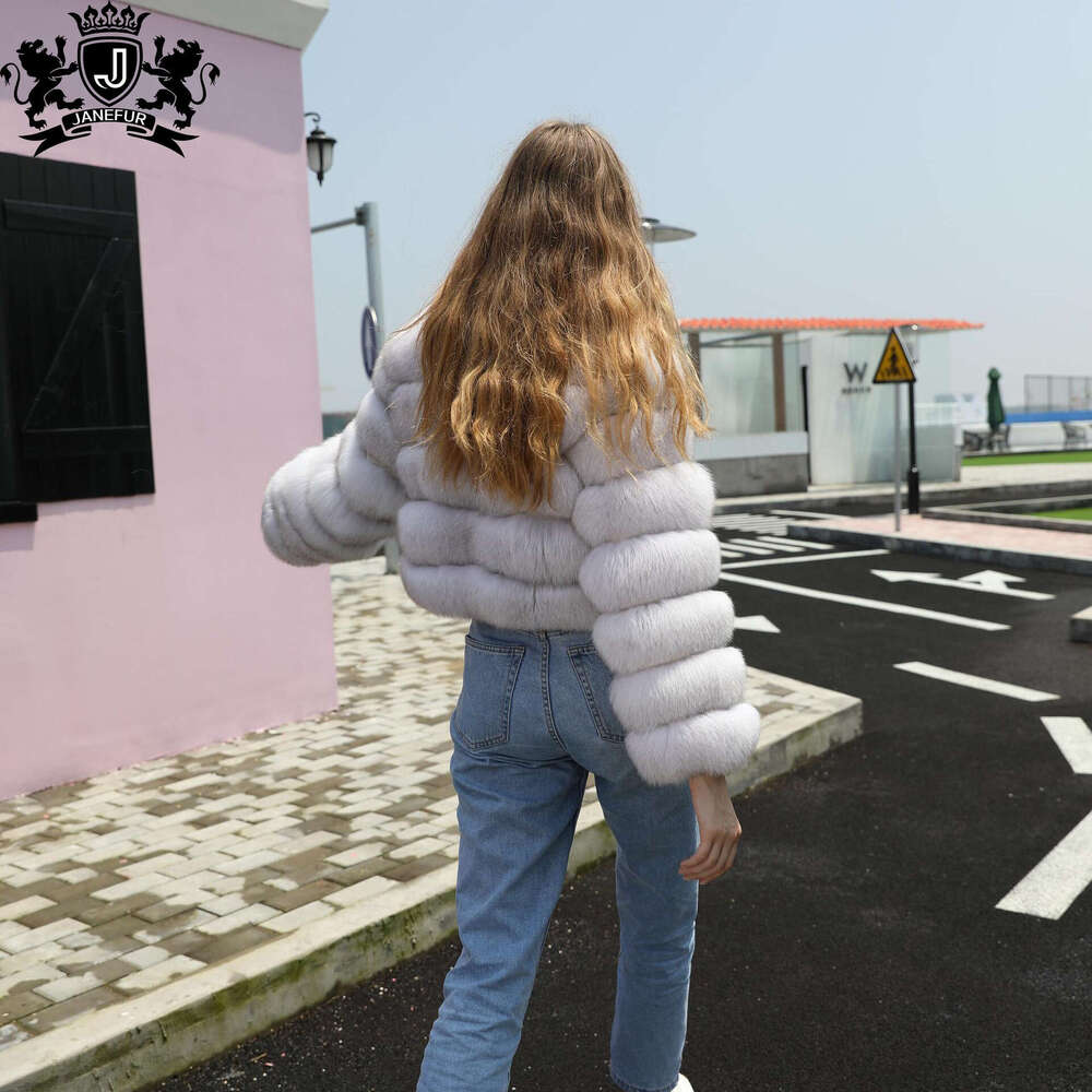 shanshi fur coat women Winter Minimalist Splicing Style Big Collar Fox Fur Coat