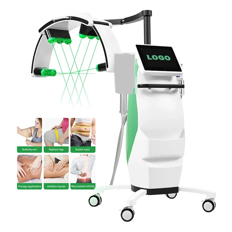 10D Inner Ball Roller Body Slimming Face Lifting Machine 10d 523nm Laser Cold Green Laser Burning Fat Skin Tightening Machine