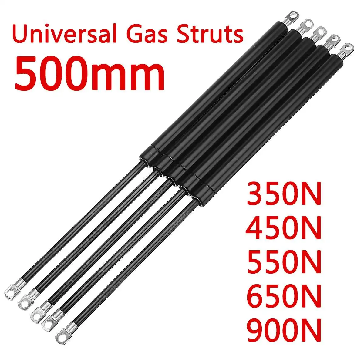 350-900N 500mm 2pcs Car Strut Bars Gas Spring Hood Support Rod Shock Lift for RV Bed Window Bus Cara