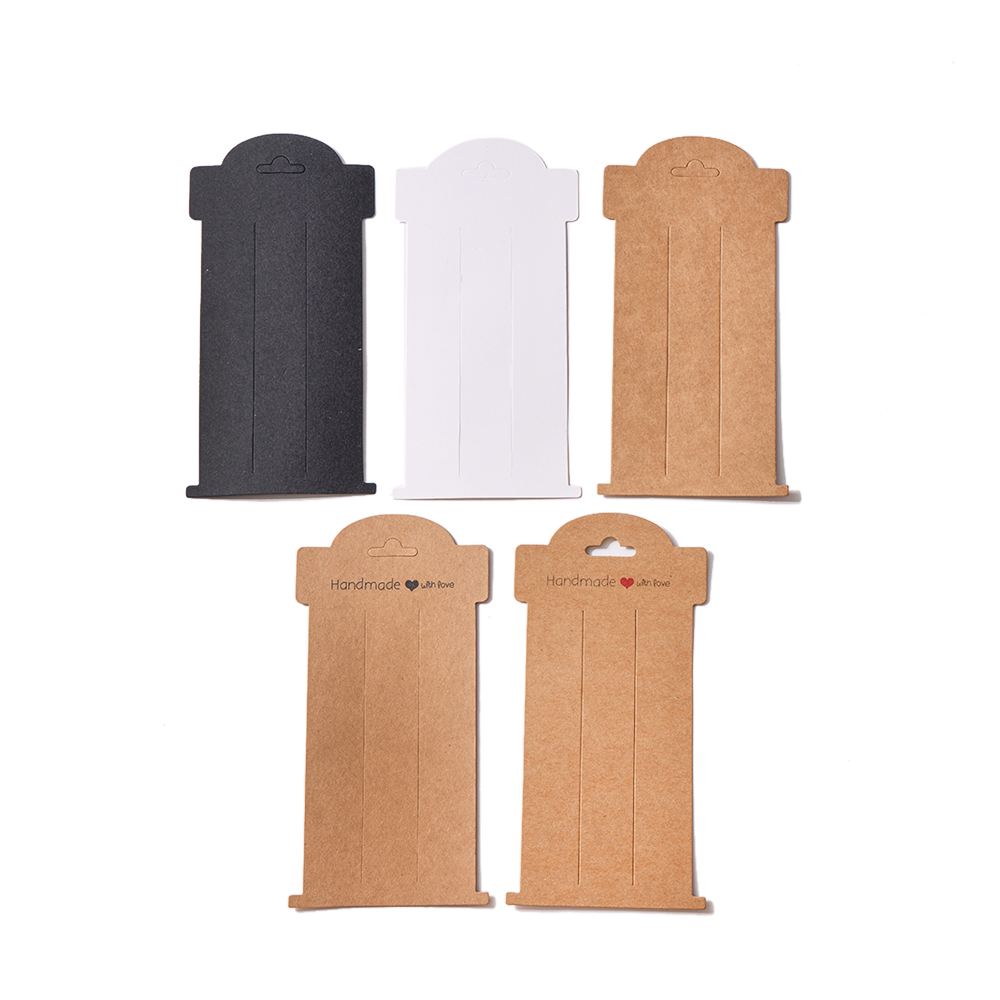 20pcs Hair Clip Display Card Bow Pin Holder Paperboard Cardboard For Jewelry Gift Packaging Organizer Small Businesses Supplies