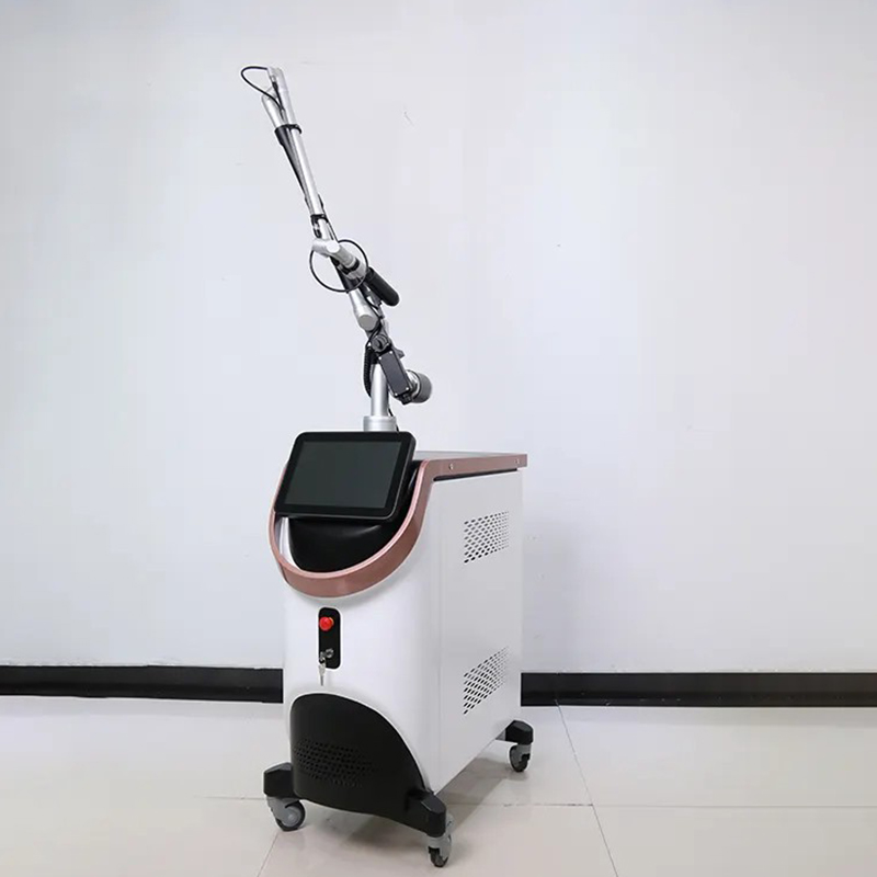 Vertical pico laser q switched 532nm 1064nm all color pigment removal nd yag picosecond tattoo remove device