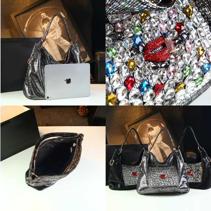 New Soft Leather Women's Tote Bag Dia-Set Handbags Europe And United States Trend Personality Shoulder Crossbody Bags Genuine Leather BagVoyage