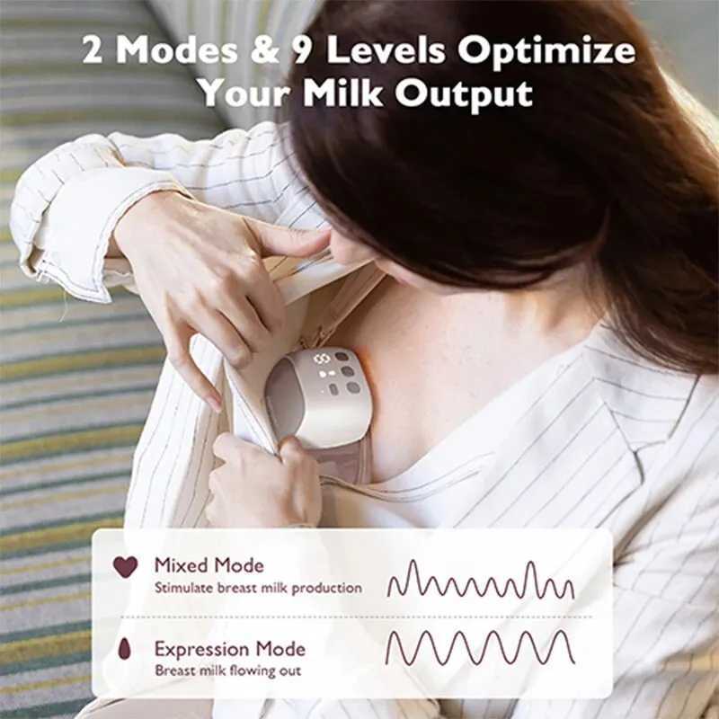 Breastpumps Breastpumps Momcozy S9 Wearable Pro Electric Breast Pump Grey 240412