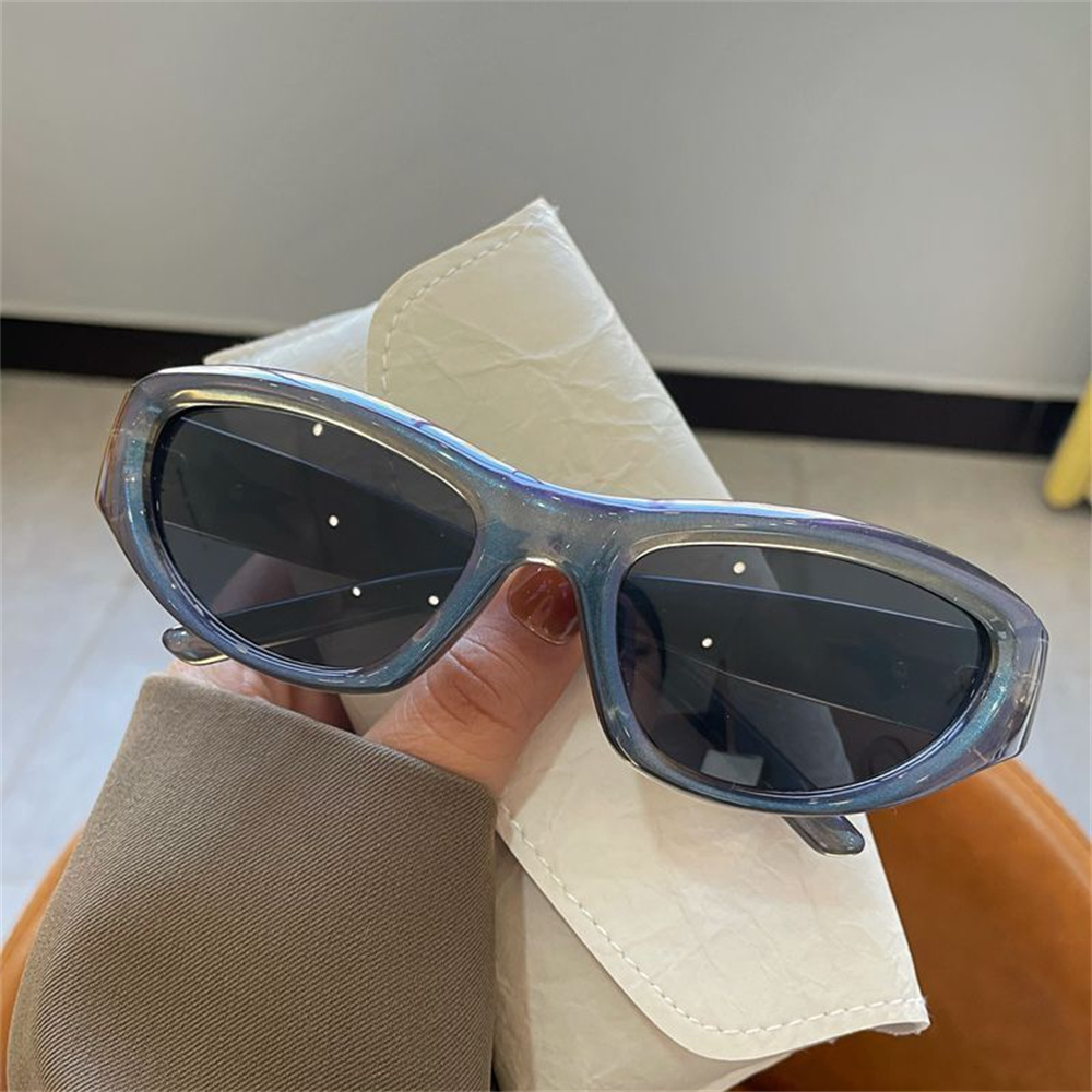Y2k Millennium Style Sunglasses Women's Vintage Sports Punk Oval Goggle Outdoor Traveling Driving Sun Glasses Funny UV400 Shades