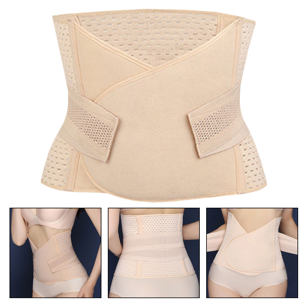 Post Belly Band Waist Peis Belt Shapewear Slimming Girdle Pregnancy After Birth Belly Abdomen Abdominal Binder Belly ( Flesh 7b634