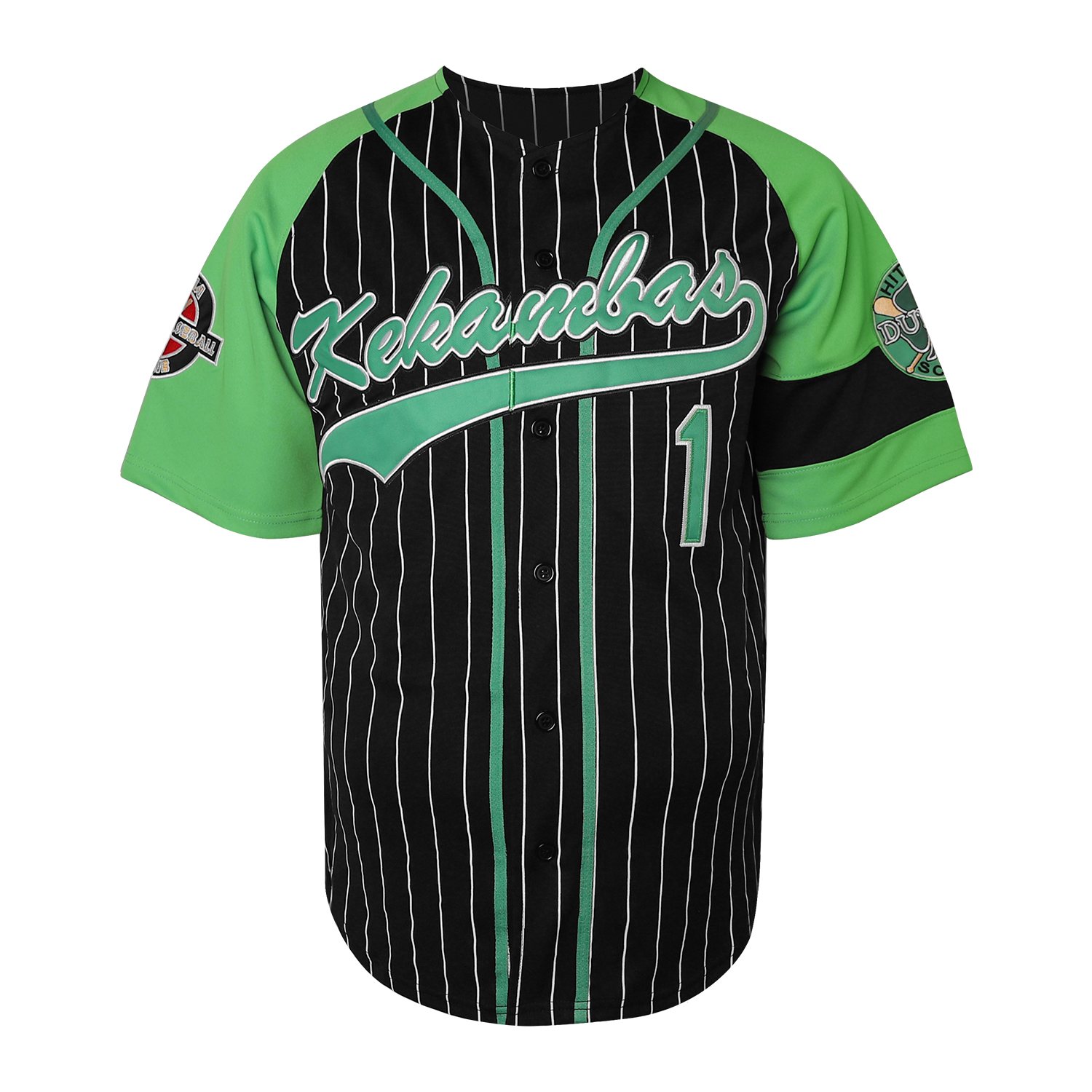 Mesn G-Baby 1 Jarius E Hardball Movie Embroidery Letter And Number V-Neck Baseball Jersey - Soft, Breathable, Comfy Top For Training, Compeon