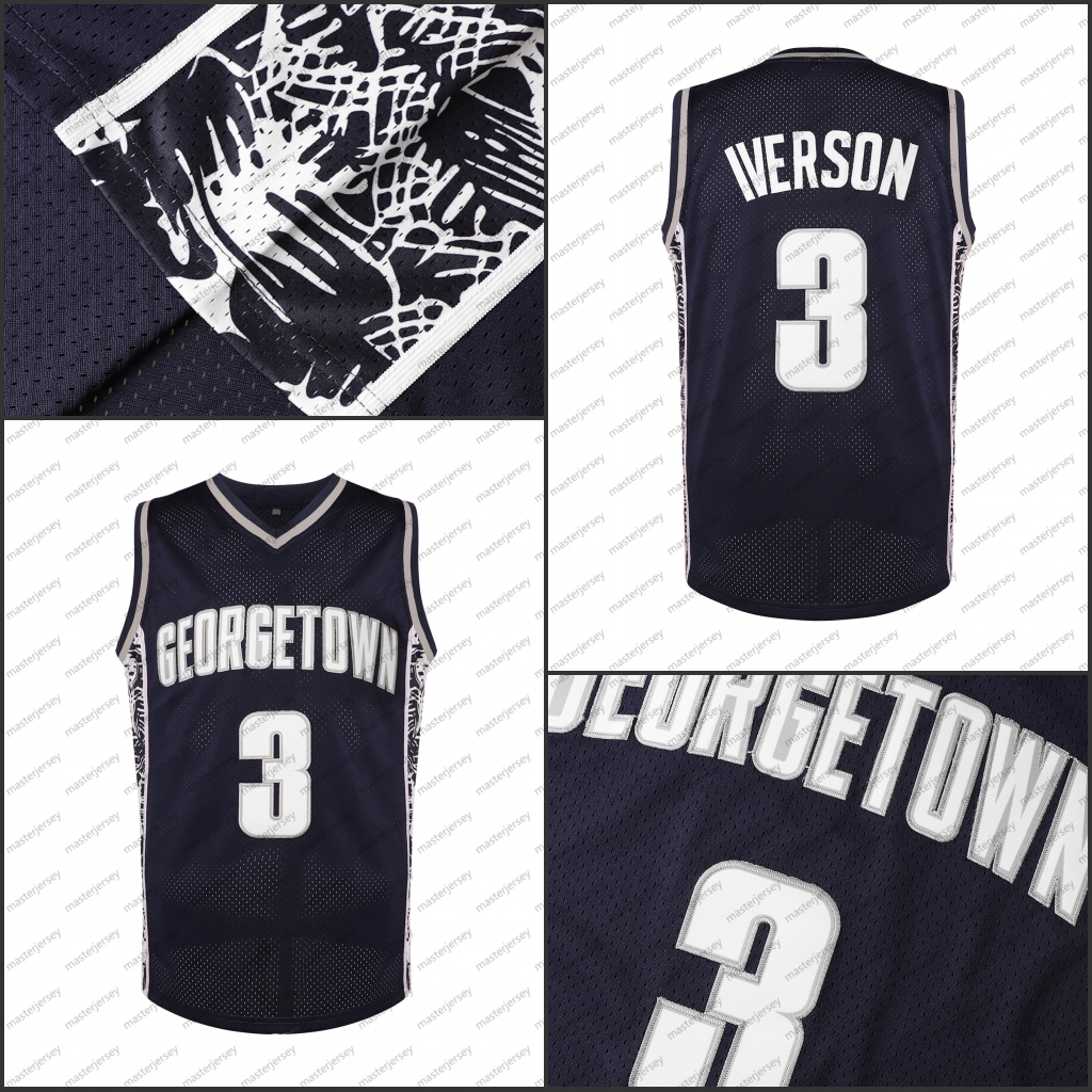 #3 IVERSON Men's Basketball Jersey Sweatshirt - Embroidered Movie Mesh Letters & Numbers, Crew Neck Sleeveless Training Vest, Loose Fit Athletic 