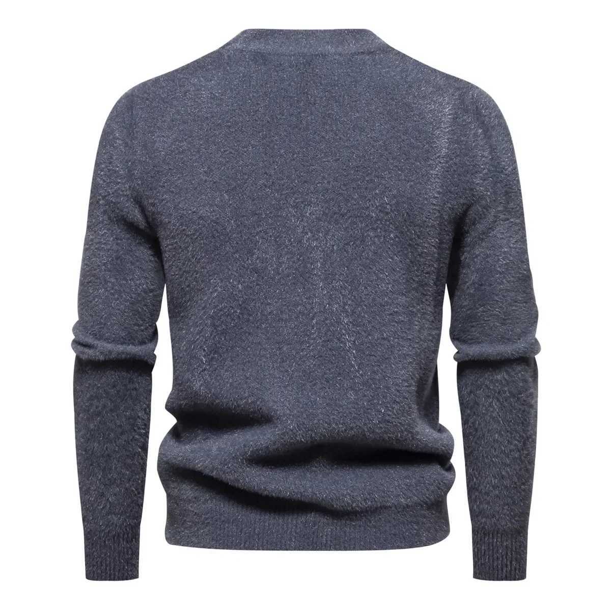 2025 mens trend sweater ultra-thin fit casual knitted turtle neck pullover top mens clothing W2411111