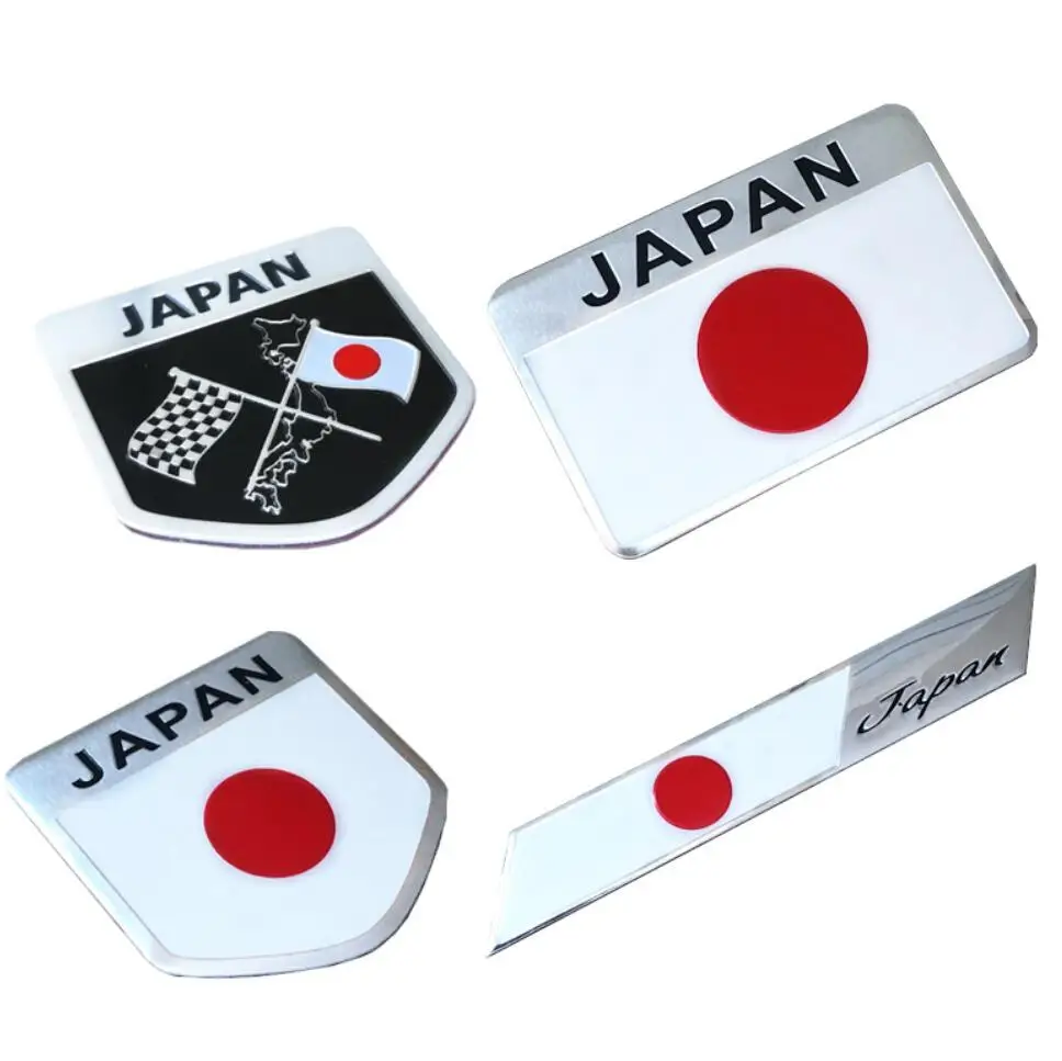 Car Styling Metal Japanese Flag Emblem Badge Logo Japan Sticker Decal For Subaru STI Impreza forester Tribeca XV BRZ WRX Outback