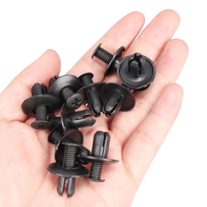 10/20/50pcs Auto Vehicle Bumpers Clips Retainers Fasteners Rivet Door Panel Fender Liner Universal Fit for All Car