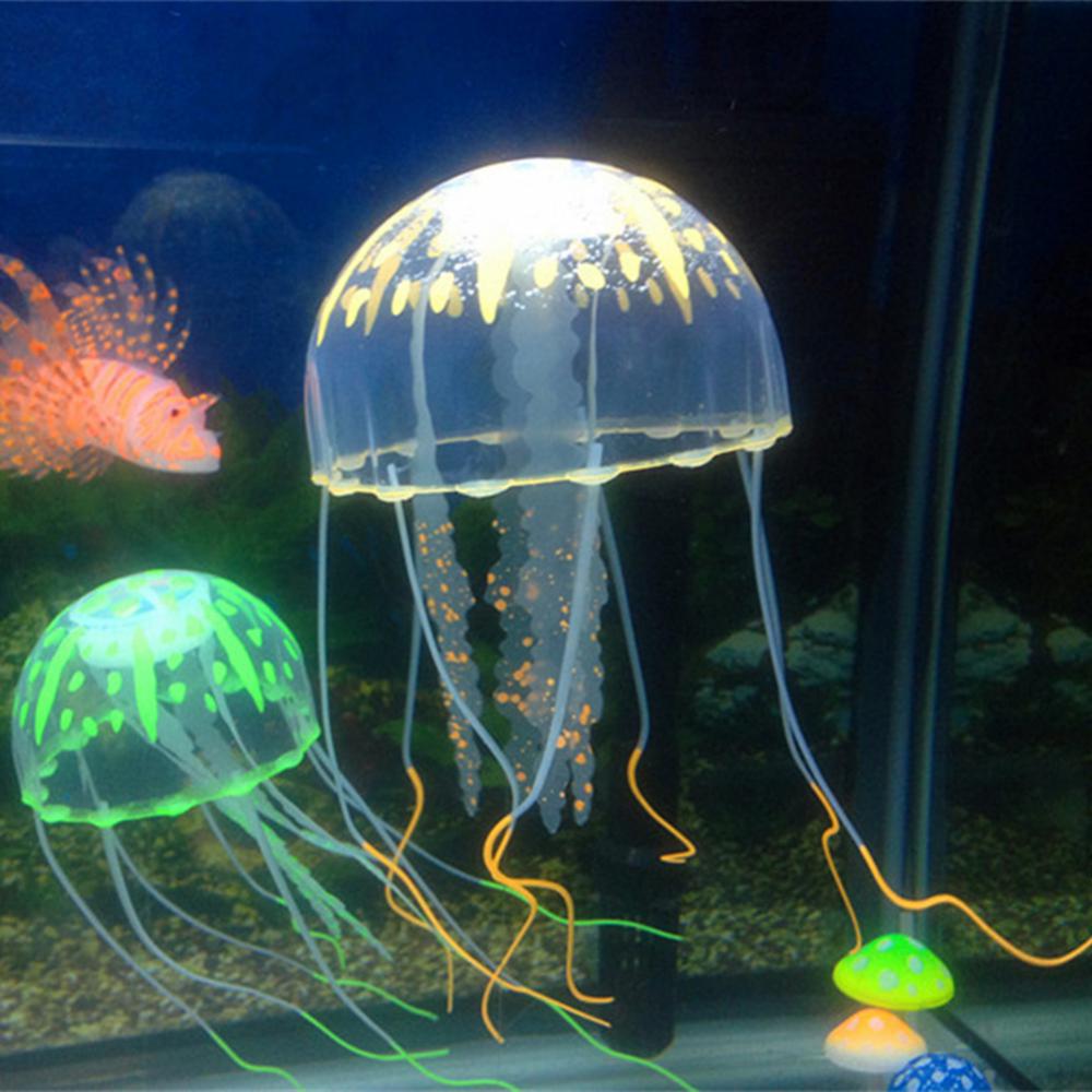 Luminous Jellyfish Aquatic Landscape Luminous Ornament Artificial Aquarium Accessories Jellyfish Underwater Live Plant