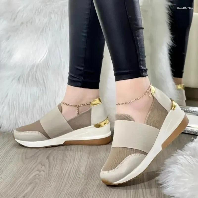 Casual Shoes Women Sneakers 2024 Outdoor Mesh Lightweight Breathable Non-slip Flat Designer For