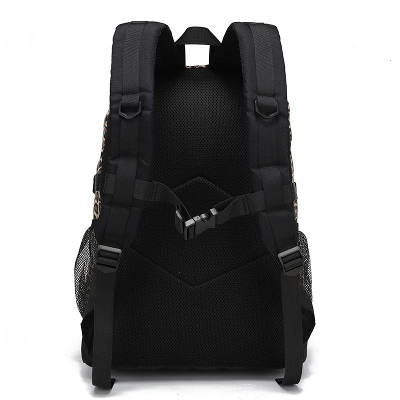 Trendy Casual Leopard Print Womens Backpack South Korea Large Capacity Versatile Leisure Schoolbag Y2k Unisex Travel Backpack 241111