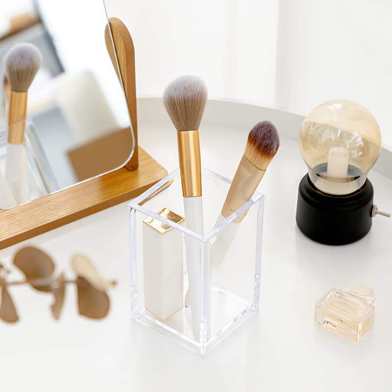 Makeup Brush Storage Bucket Clear Acrylic Vanity Pen Container Lipstick Eyeshadow Desktop Eyebrow Pencil Brush Storage Rack f1052 5 85b4b