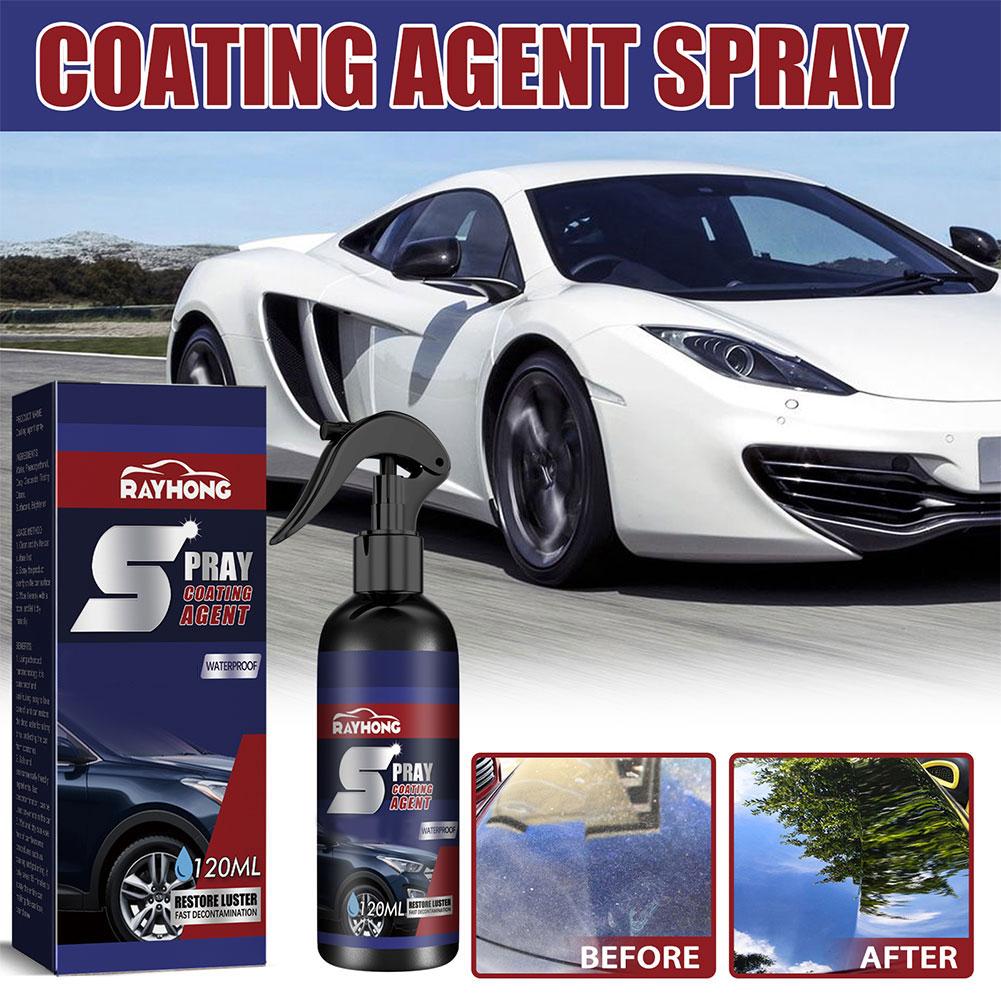 120ml 3 In 1 Car Repair Ceramic Coating Wax Nano-coating Hydrophobic Paint Polish Quick Spray Automotive Cleane S0V1