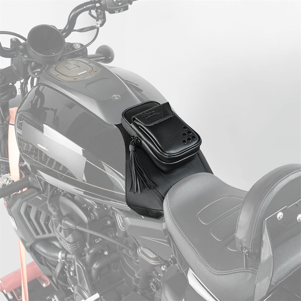 PU Leather Fuel Tank Chap Cover Panel Pad Bib Bra Pouch Bag for Sportster S 1250 Motorcycle Accessories