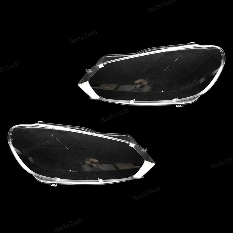 Car Front Headlight Lens Covers For VW Golf 6 GTI R 2010-2014 Transparent Lampshade Headlamp Shell