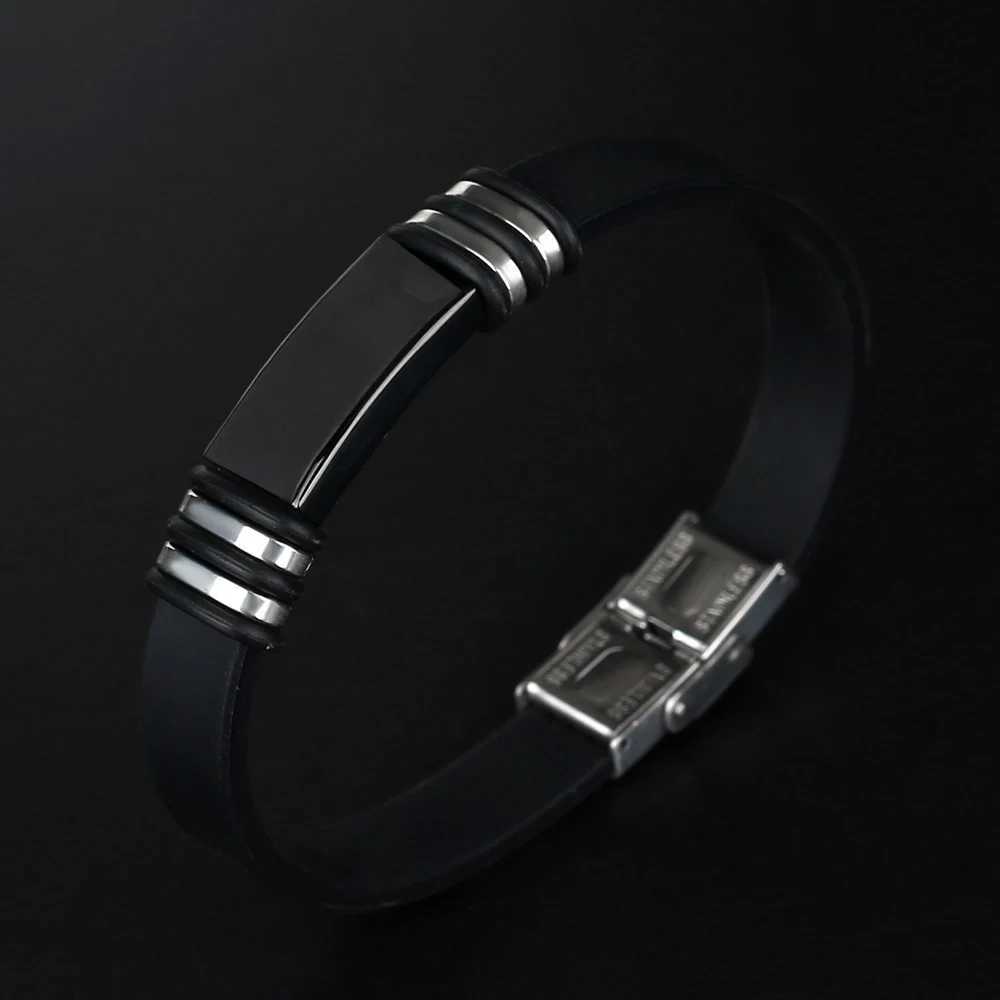 2024 Trend Personalized Jewelry Stainless Steel Smooth Gloss Sile Bracelet Mens Retro Titanium Steel Cuff Bracelet Pulseir W241111