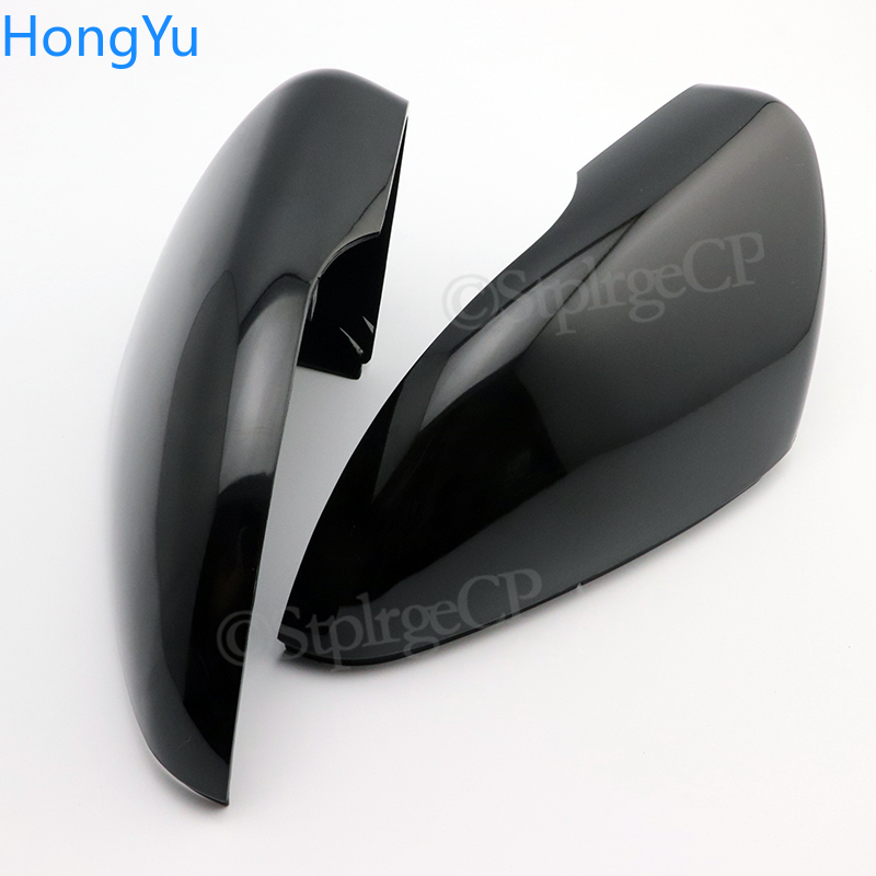 2PCS Side Car Mirror Covers Caps for VW Golf 6 GTI 6 Golf 6 R 6 R20 Touran Pair Wing RearView Mirror Case Cover Trim Cap Black 7fa48