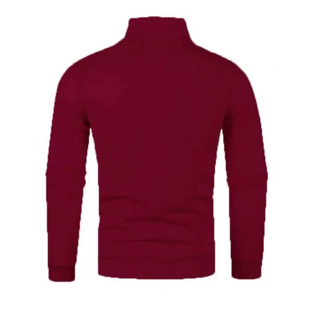 Mens zipper half neck sweater for warmth mens knitted sweater for fashion mens knitted sweater for autumn/winter warmth W2411111