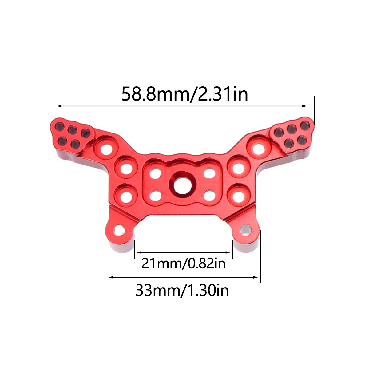 2Pcs 1/14 Mjx Hyper Go 14209 14210 Aluminum Front Rear Tower Shock Bracket Mount Remote Control Car Upgrade Parts