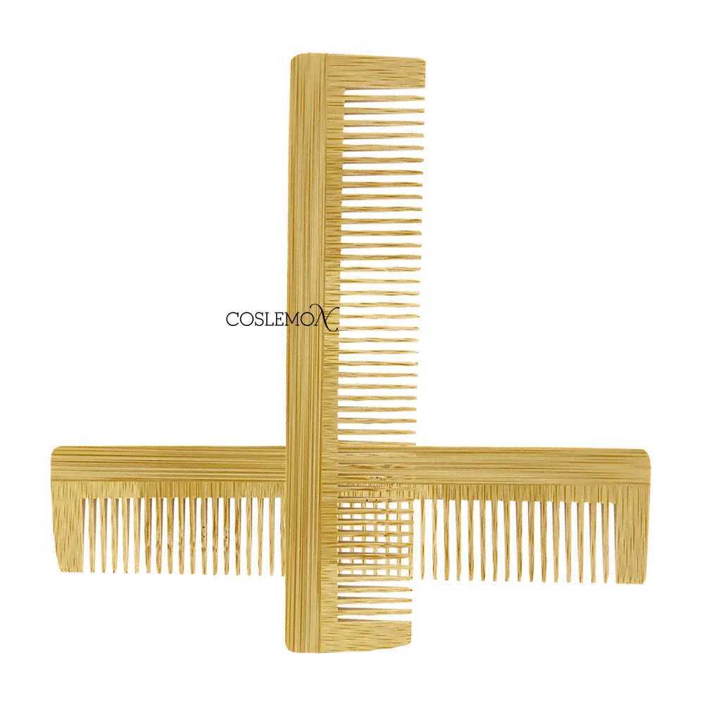 Wooden bamboo comb massage hair natural anti-static tangling hair cutting brush salon hair care styling tool W241112