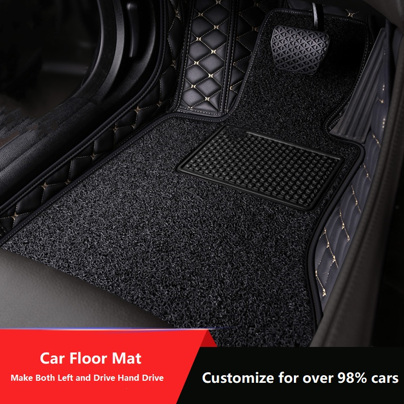 Custom Fit Car Floor Mats For Over 98% Cars Interior Accessories ECO Material Full Set 6-8 Seats (only 3 rows car)